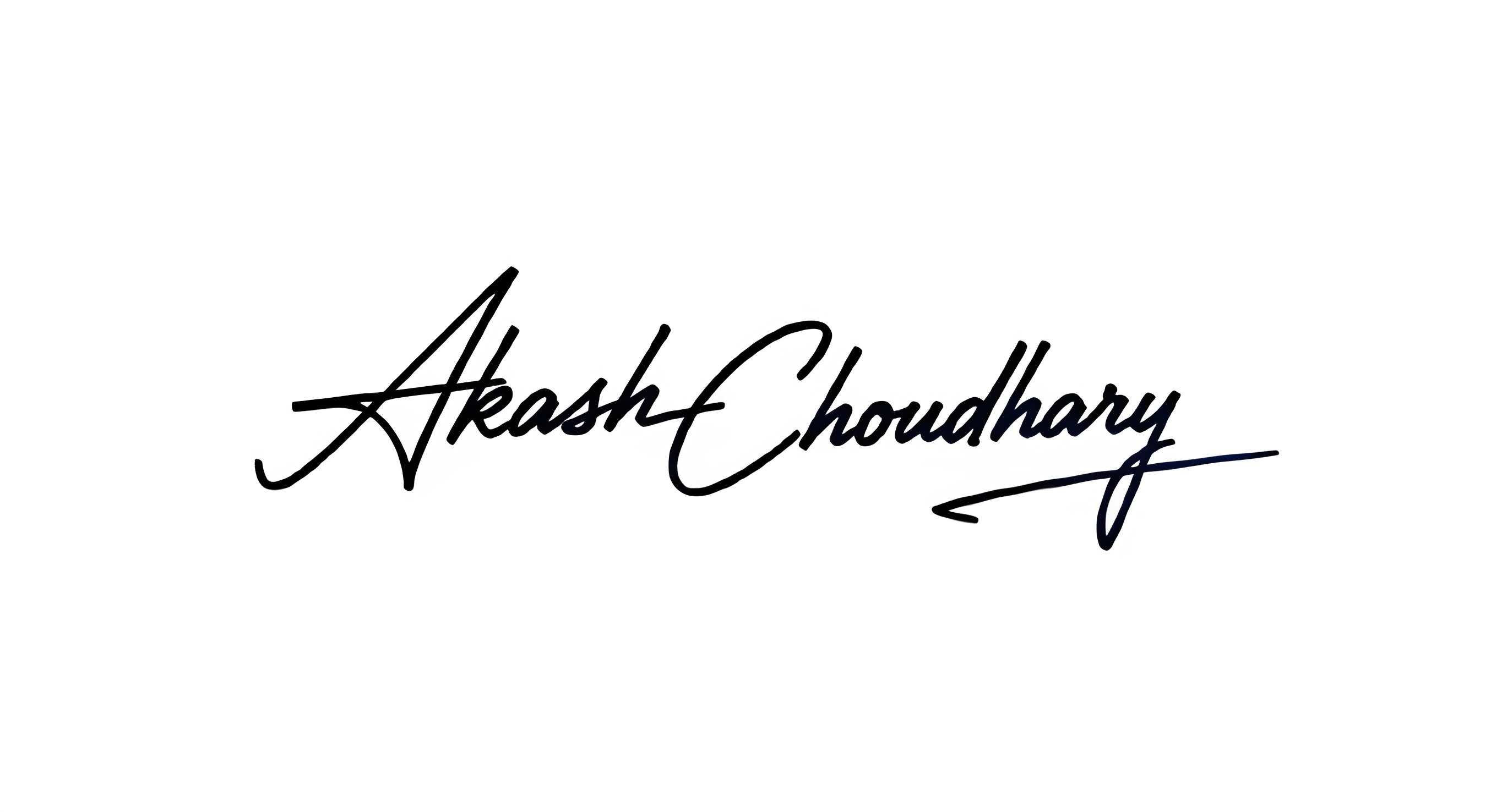 Akash Choudhary Signature